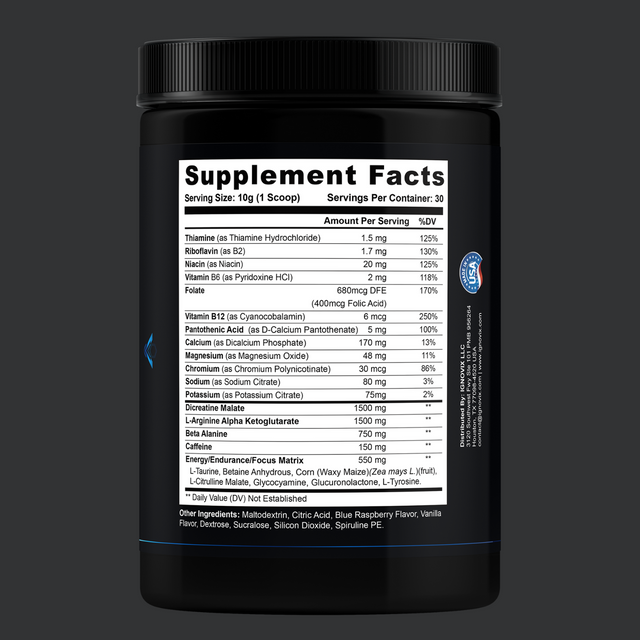 Nitric Shock Pre-Workout (Blue Raspberry)